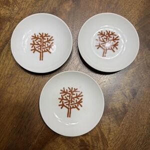 Vintage Four Seasons Restaurant NY New York Butter Pat Plate Dish 4" Set Of 3
